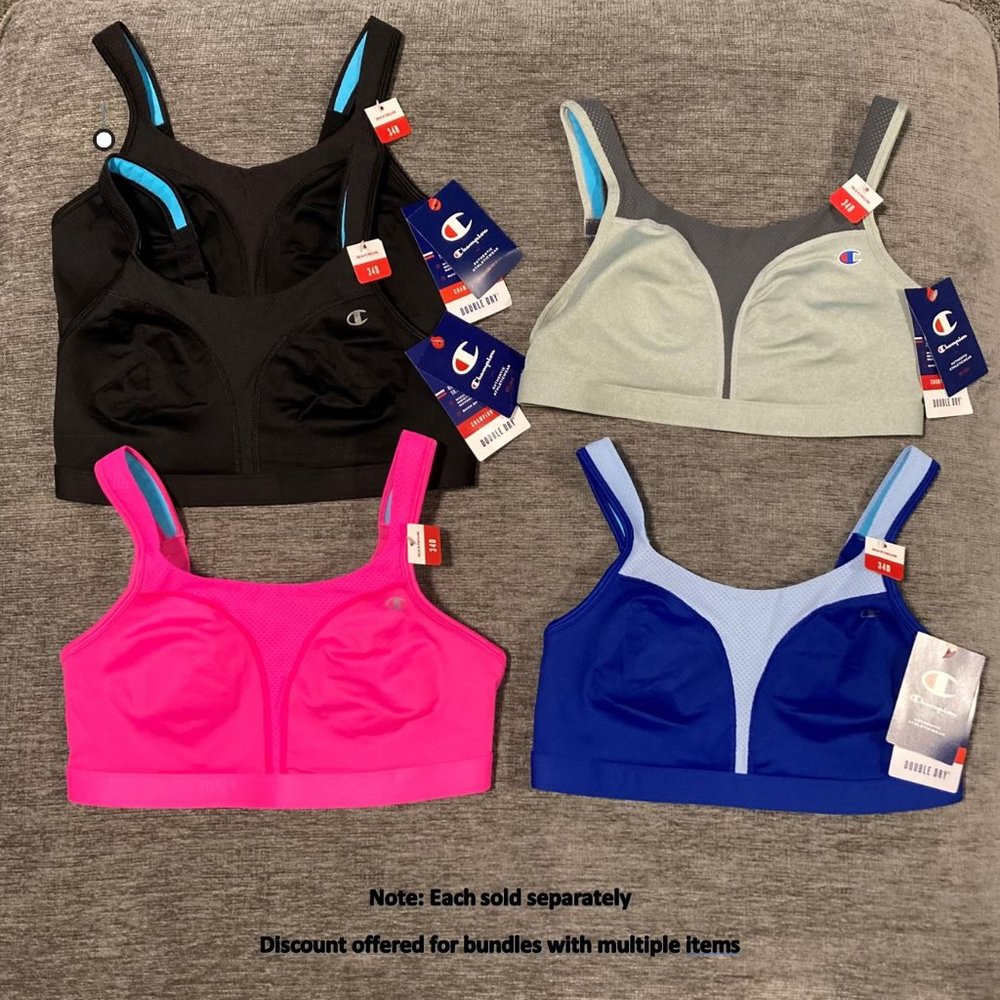 SOLD - Champion Spot Comfort Full Support Bra - 34D - Pinksicle - Picture 5 of 5